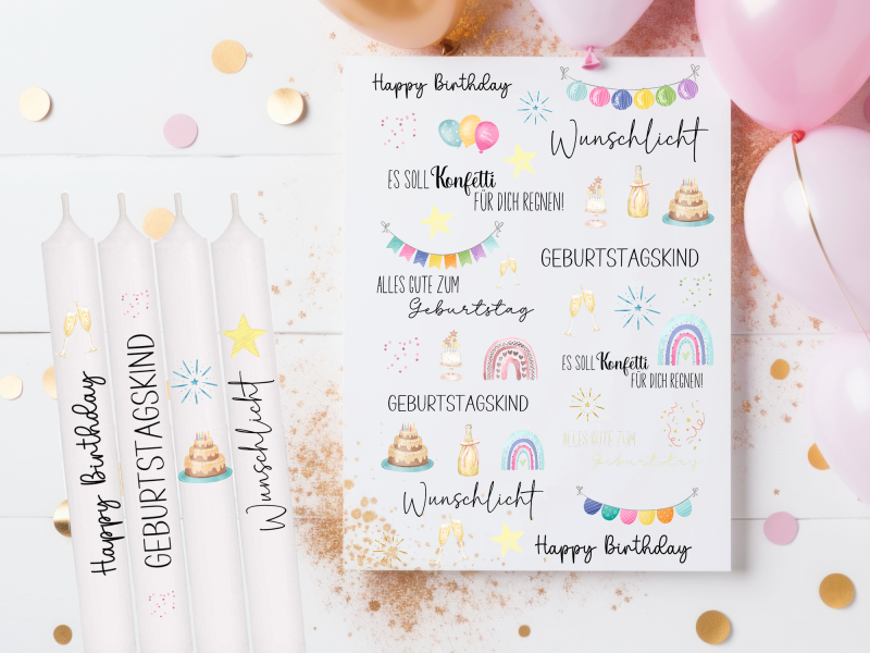 Happy Birthday - Kerzentattoo
